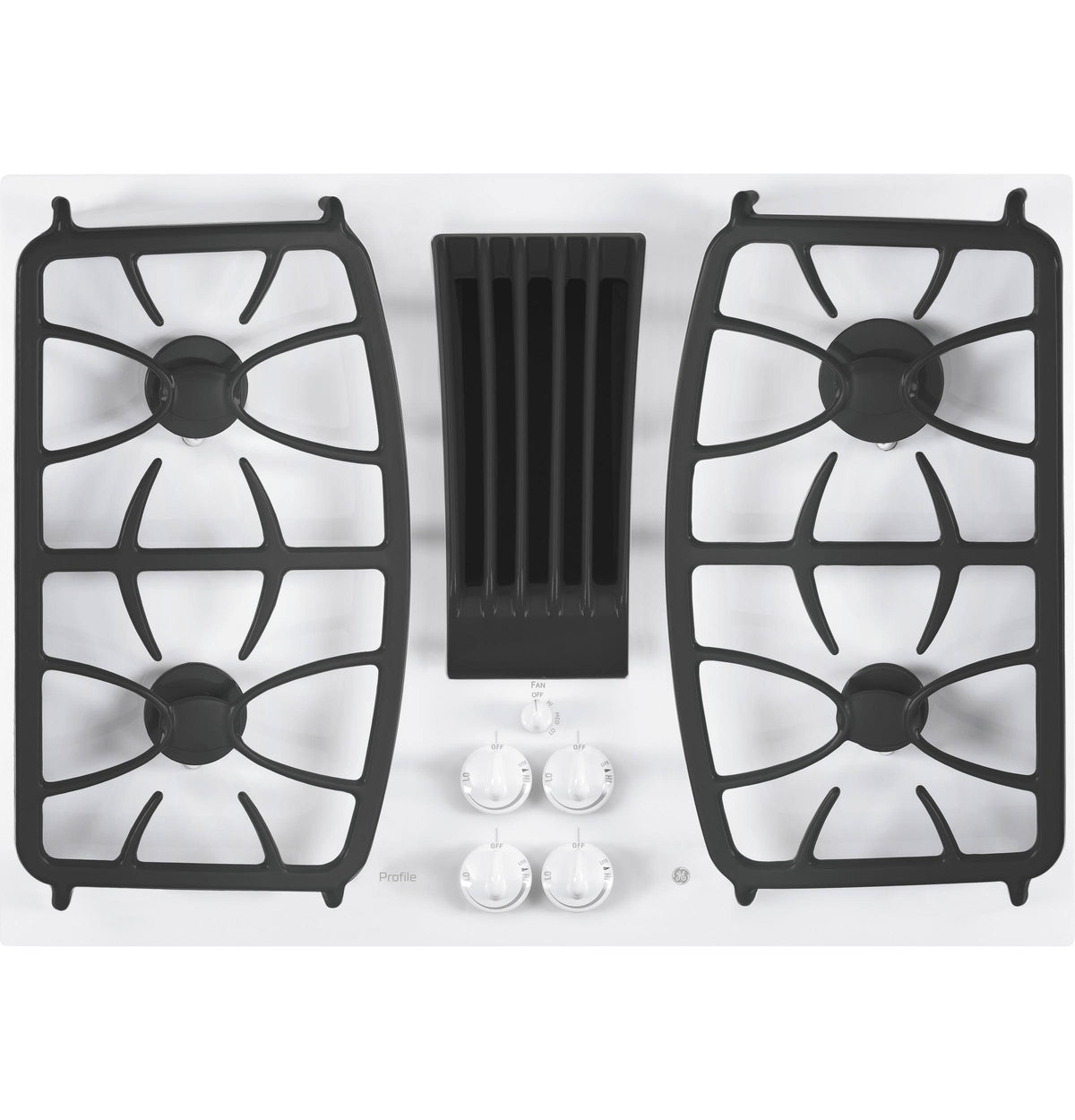 GE Profile PGP9830TJWW 30 Built-in Downdraft GAS Cooktop White