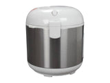Oyama 5-Cup All Stainless-Steel Rice Cooker/Steamer/Warmer, White