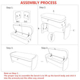 mikibama Teddy Bedroom Storage Benches End of Bed 38.9 Faux Fur Ottoman Bench with Storage Sherpa Pattern Fabric Window Entryway Bench Ottomans with Golden Metal Legs